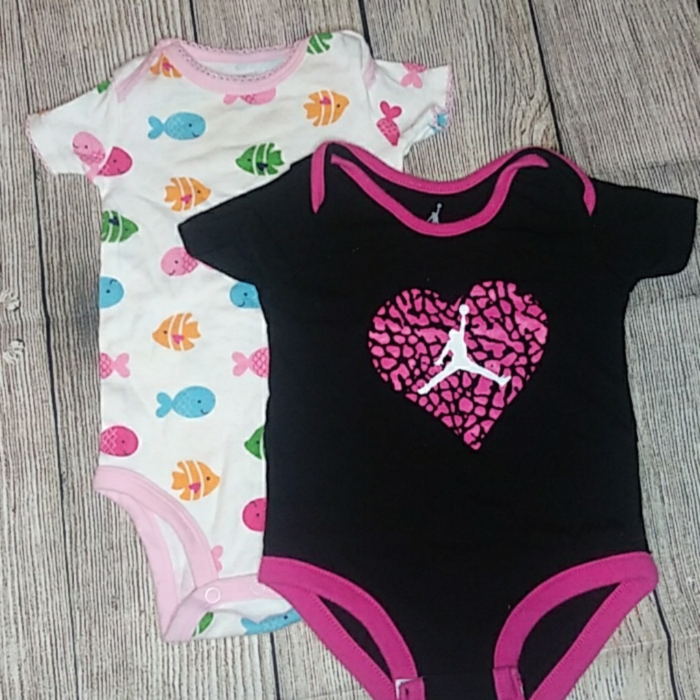 Baby girl onsie lot
